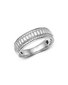 Bloomingdale's Diamond Men's Band Ring In 14k White Gold, 0.20 Ct. T.w. - 100% Exclusive