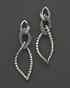 Lagos Sterling Silver Fluted Caviar Bead Dangle Earrings