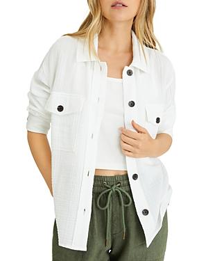 Sanctuary Cotton Gauze Shirt Jacket