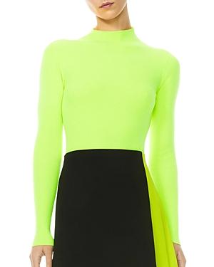 Alice And Olivia Ciara Mock Neck Sweater
