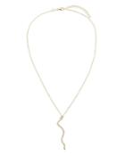 Adina's Jewels Pave Snake Pendant Necklace, 15.75-17.75