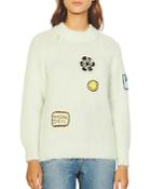 Sandro Tally Patch Sweater