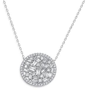 Bloomingdale's Scattered Diamond Medallion Necklace In 14k White Gold, 1.0 Ct. T.w. - 100% Exclusive