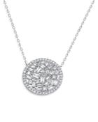 Bloomingdale's Scattered Diamond Medallion Necklace In 14k White Gold, 1.0 Ct. T.w. - 100% Exclusive