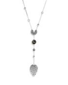 John Hardy Radial Sterling Silver, Black Sapphire, Black Spinel, Pyrite And Apache Gold Classic Chain Y Necklace, 20
