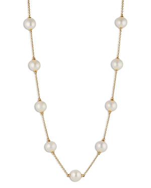 Nadri Imitation Pearl Station Necklace, 16