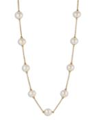 Nadri Imitation Pearl Station Necklace, 16