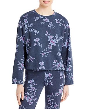 Sundry Dark Floral Sweatshirt