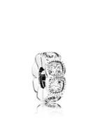 Pandora Spacer - Sterling Silver & Cubic Zirconia Alluring, Moments Collection