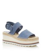 Marc Fisher Ltd. Women's Greely Suede Espadrille Wedge Platform Sandals - 100% Exclusive