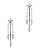 Bloomingdale's Diamond Star Drop Earrings In 14k White Gold, 0.50 Ct. T.w. - 100% Exclusive