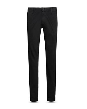 Hugo 708 Cotton Stretch Straight Slim Fit Jeans In Black