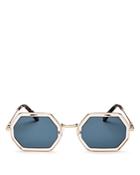 Chloe Women's Poppy Mirrored Octagonal Sunglasses, 53mm