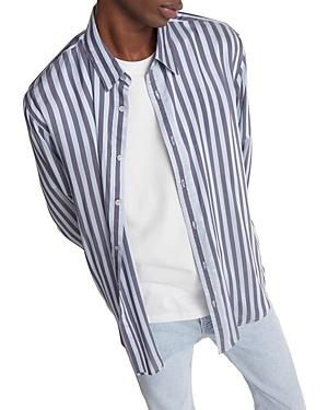 The Kooples Flowing Blue Shirt With Stripes