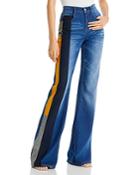 Hellessy Baptiste High Rise Flare Jeans In Dark Wash