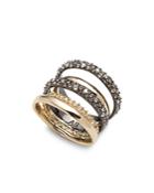 Alexis Bittar Pave Orbit Crystal-encrusted Layered Ring