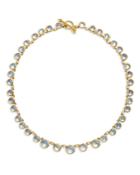 Temple St. Clair 18k Yellow Gold Classic Blue Moonstone & Diamond Collar Necklace, 18