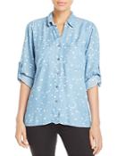 4our Dreamers Star Print Chambray Shirt