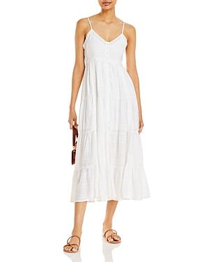 Aqua V Neck Tiered Dress - 100% Exclusive