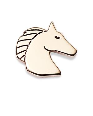 Zoe Chicco 14k Yellow Gold Itty Bitty Symbols Horse Single Stud Earring