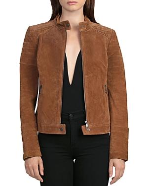Bagatelle. Nyc Quilted Suede Moto Jacket