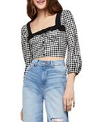 Bcbgeneration Gingham Cropped Top