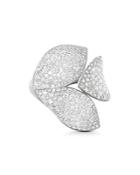 Pasquale Bruni 18k White Gold Secret Garden Diamond Three-petal Ring