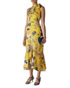 Whistles Peria Exotic Floral High-neck Dress
