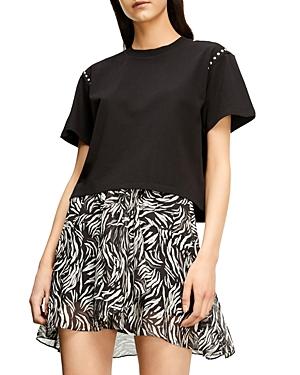 The Kooples Studded Organic Cotton Tee