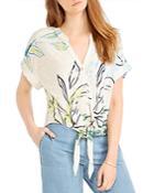 Nic+zoe Waterfront Tie Hem Top