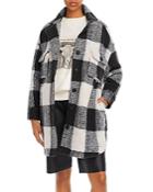 Anine Bing Mave Wool-blend Buffalo Plaid Flannel Jacket