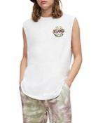 Allsaints Shredder Relaxed Fit Sleeveless Graphic Tee