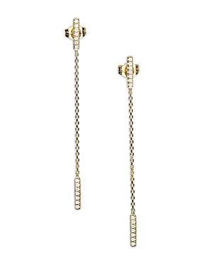 Bloomingdale's Diamond Chain Drop Earrings In 14k Yellow Gold - 100% Exclusive