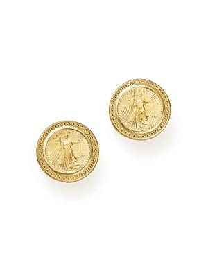 Coin Clip-on Earrings In 14k Yellow Gold - 100% Exclusive