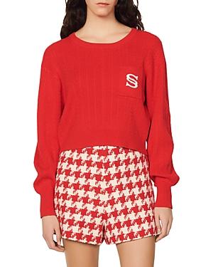 Sandro Dorian Cropped Sweater