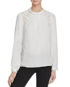 Rebecca Taylor Georgette And Lace Top