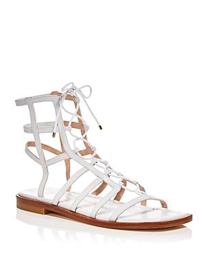 Stuart Weitzman Women's Kora Lace Up Gladiator Sandals