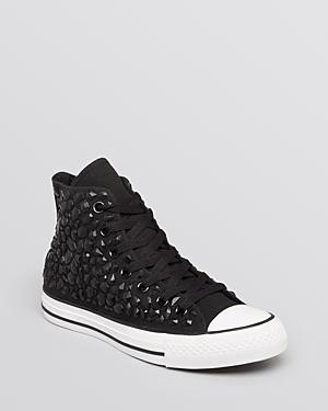 Converse Lace Up High Top Sneakers - Converse All Star Rhinestone