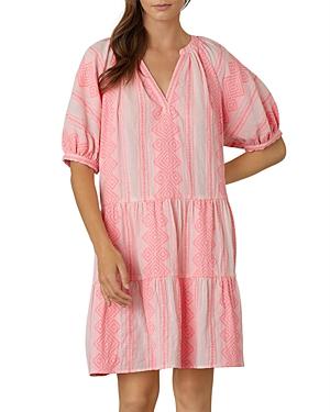Velvet By Graham & Spencer Sophie Patterned Short Sleeved Dress