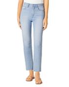 Joe's Jeans High-rise Wide-leg Cropped Jeans In Vintage Pinstripe