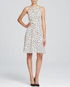 Kate Spade New York Cheetah Dot Print Tie Back Dress