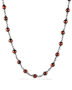 David Yurman Spiritual Beads Rosary Necklace In Red Tiger Eye
