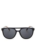 Burberry Unisex Flat Top Brow Bar Square Sunglasses, 58mm
