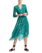 Maje Rayema Floral-print Midi Dress