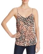Paige Cicely Printed-silk Camisole Top