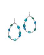Ippolita Sterling Silver Rock Candy Mixed Turquoise And Doublet Large Pear Frame Earrings