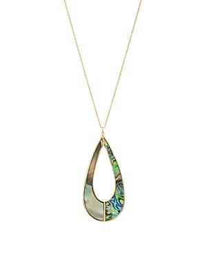 Argento Vivo Open Teardrop Pendant Necklace In 18k Gold-plated Sterling Silver Or Sterling Silver, 30
