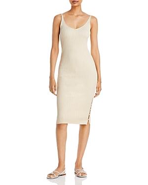 Aqua Liana Ribbed Knit Midi Dress - 100% Exclusive
