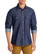 Sid Mashburn Cotton Solid Button Down Utility Shirt