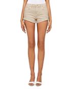 L'agence Audrey Cut Off Shorts In Biscuit